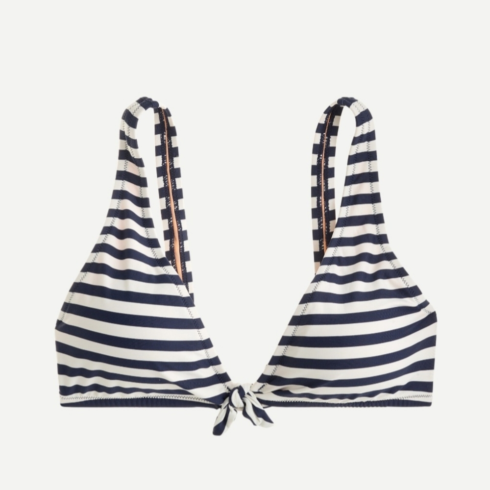 J. Crew Classic Stripe Bikini Size XL - Picture 5 of 7